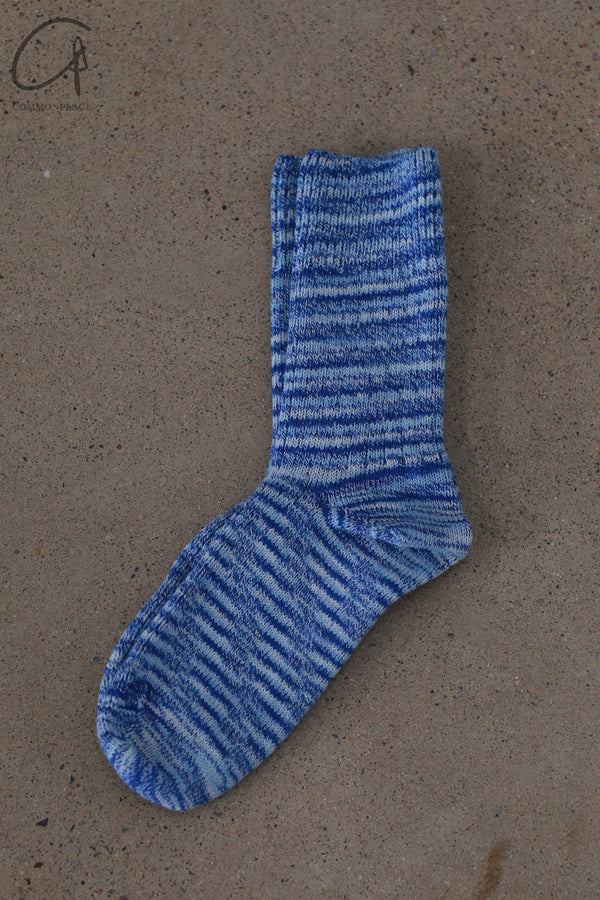 BASERANGE COTTON Socks Collection BAS-KTOS-CO-SP25-BLUE MELANGE KOAS